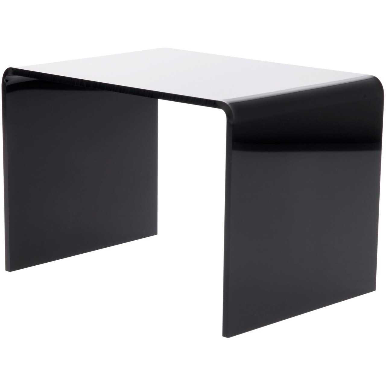 Plymor Black Acrylic Rectangular Display Riser, 6" H x 9" W x 6" D (1/4" thick)